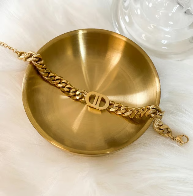 172 / Edelstahl Armband Mellastyle goldfarbig Trendsetter